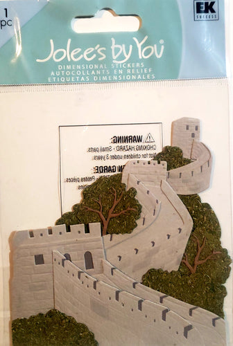 Jolee's Boutique Dimensional Sticker  - small pack - Great wall of China
