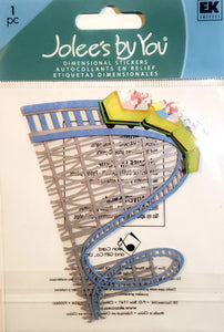 Jolee's Boutique Dimensional Sticker  - small pack - roller coaster