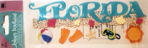 Jolee's Boutique Dimensional Sticker  - title long skinny pack - Florida