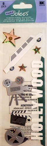 Jolee's Boutique Dimensional Sticker  - title long skinny pack - Hollywood