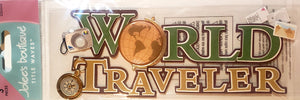 Jolee's Boutique Dimensional Sticker  - title long skinny pack - World Traveler