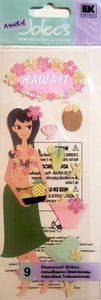 Jolee's Boutique a touch of Dimensional Sticker  - long skinny pack - Hawaii