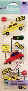 Jolee's Boutique a touch of Dimensional Sticker  - long skinny pack - Taxi ride