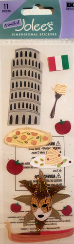 Jolee's Boutique a touch of Dimensional Sticker  - long skinny pack - Italy