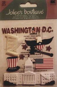 Jolee's Boutique Dimensional Sticker  - small pack states - Washington DC