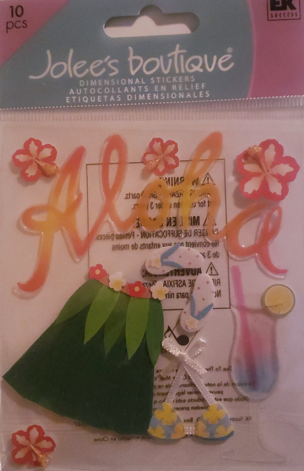 Jolee's Boutique Dimensional Sticker  - small pack states - Aloha Hawaii