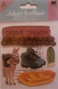 Jolee's Boutique Dimensional Sticker  - small pack states - Grand Canyon Arizona