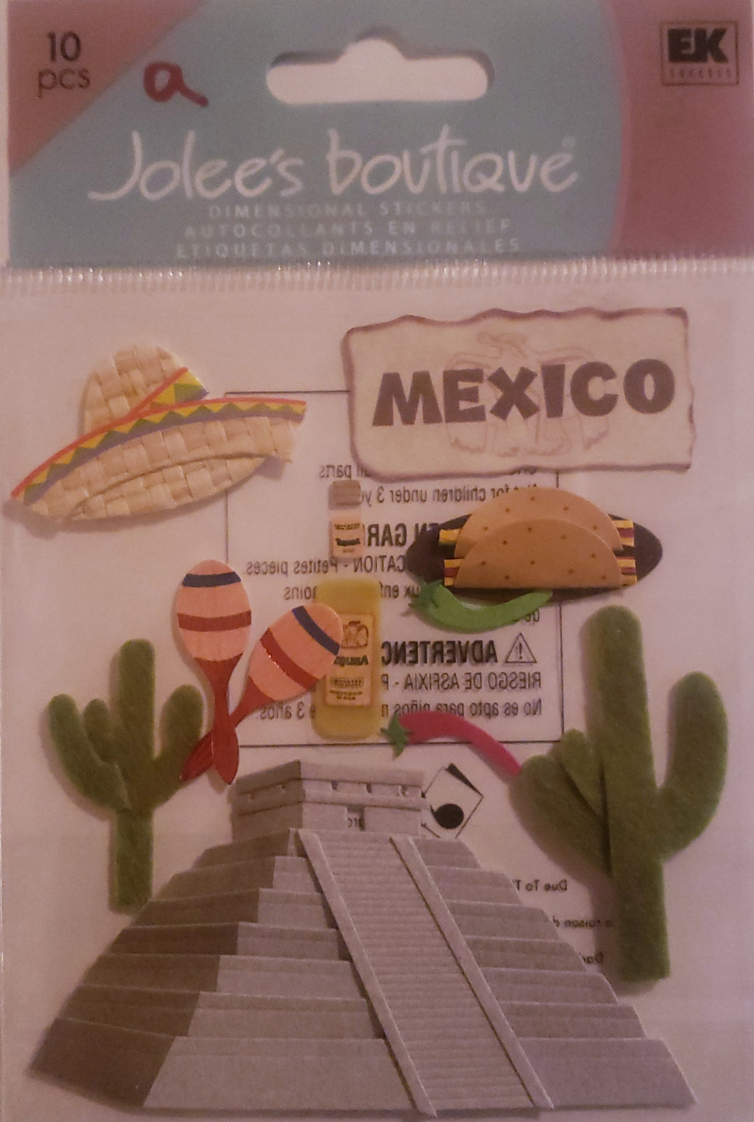 Jolee's Boutique Dimensional Sticker  - small pack country - Mexico