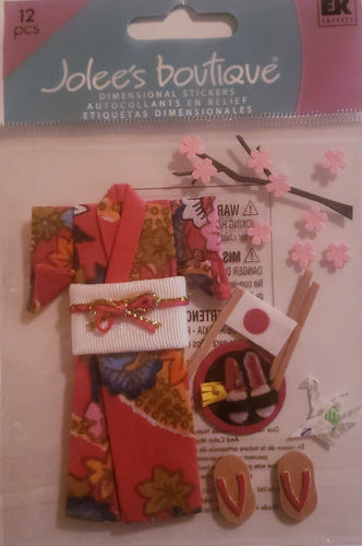 Jolee's Boutique Dimensional Sticker  - small pack country - kimono