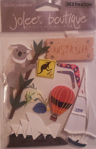 Jolee's Boutique Dimensional Sticker  - small pack country - Australia