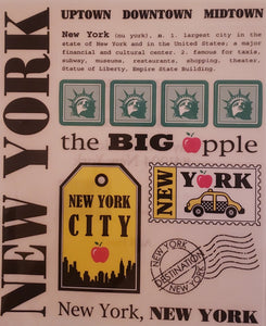 Srm press  - say it with stickers sheet - state sheet - large New York