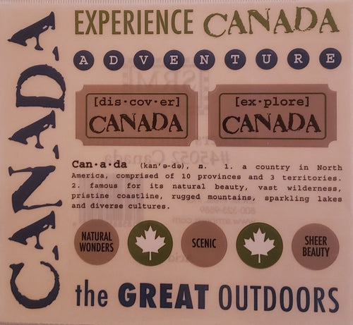 Srm press  - say it with stickers sheet - state sheet - Canada