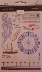 SeI  - rub ons - en route travel