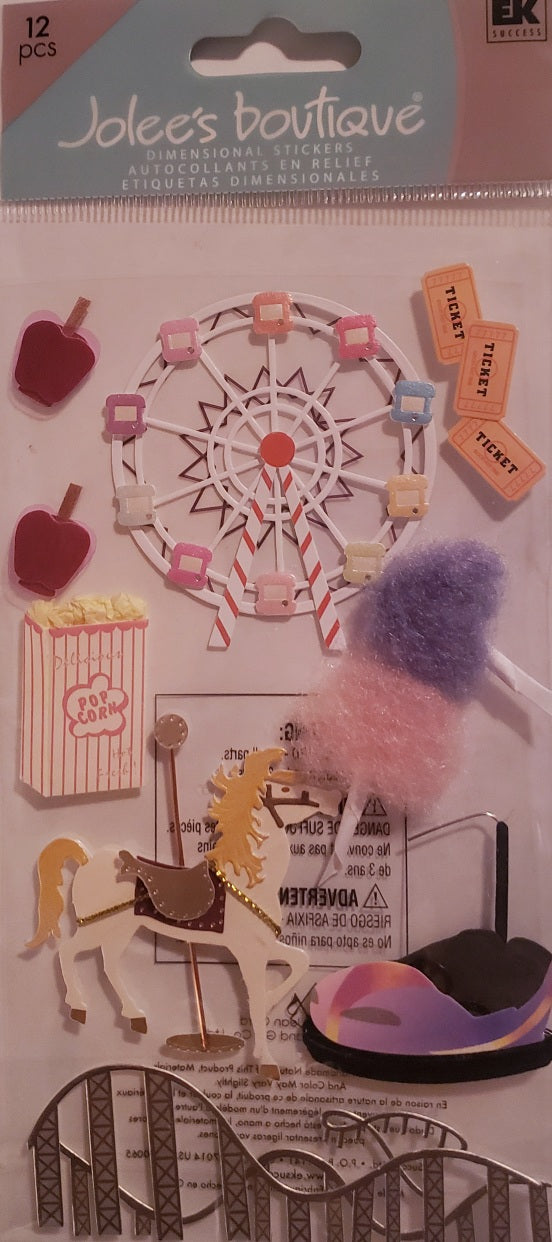 Jolee's Boutique a touch of Dimensional Sticker  - large pack - carnival 2