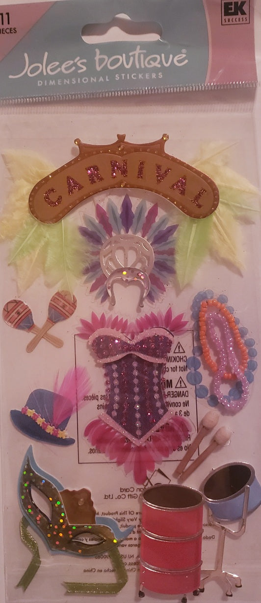 Jolee's Boutique a touch of Dimensional Sticker  - large pack - Carnival