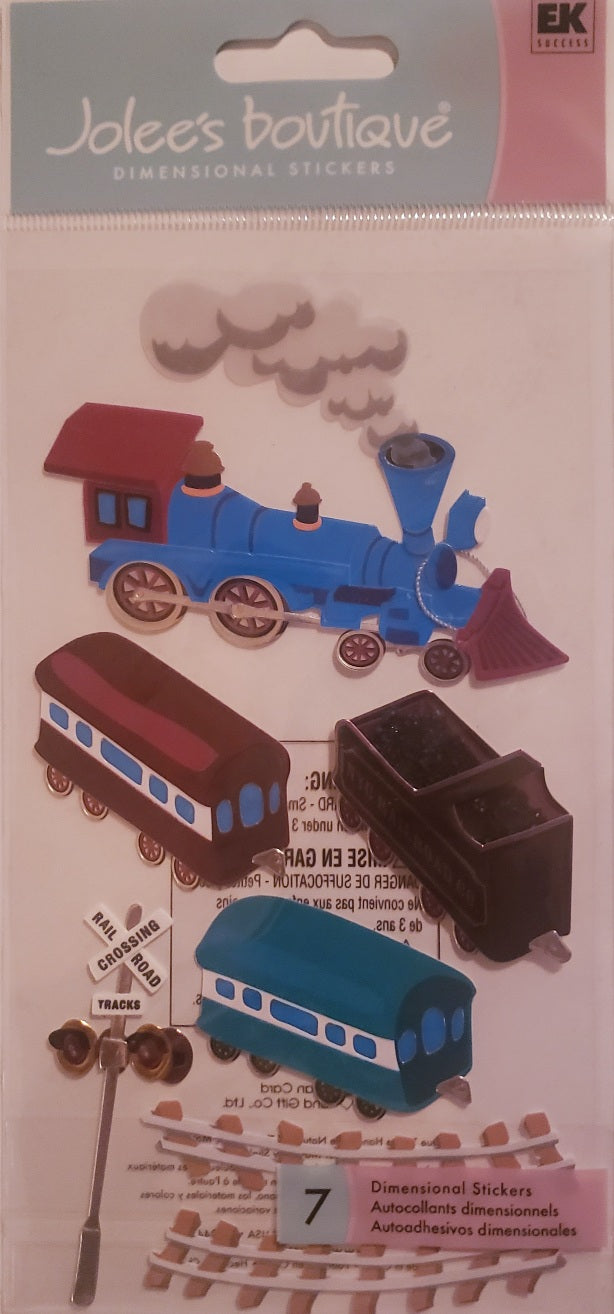 Jolee's Boutique a touch of Dimensional Sticker  - large pack - choo choo train