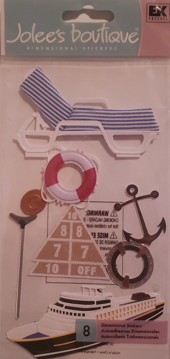 Jolee's Boutique a touch of Dimensional Sticker  - large pack - cruise