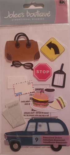 Jolee's Boutique a touch of Dimensional Sticker  - large pack - road trip