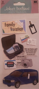 Jolee's Boutique a touch of Dimensional Sticker  - large pack - family vacation