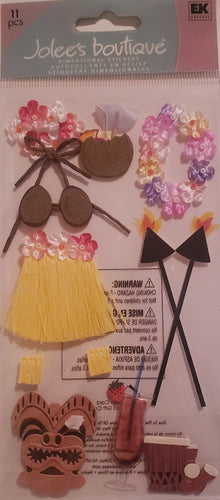 Jolee's Boutique a touch of Dimensional Sticker  - large pack - Luau