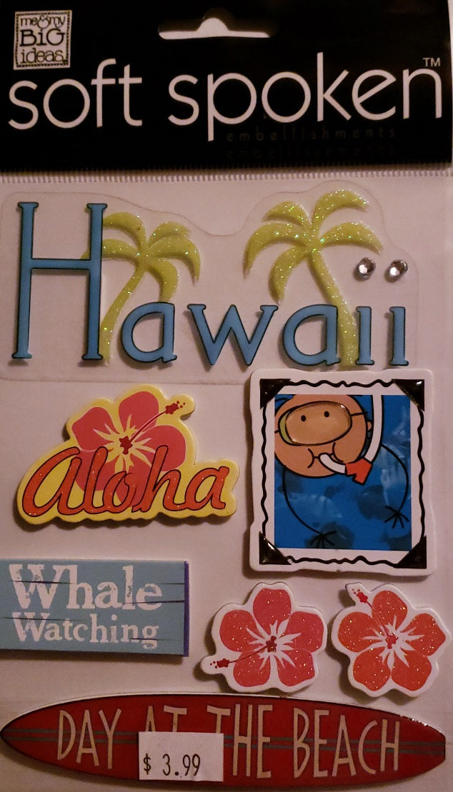Me and my big ideas MAMBI - 1 dimensional sticker sheets - soft spoken Hawaii kids