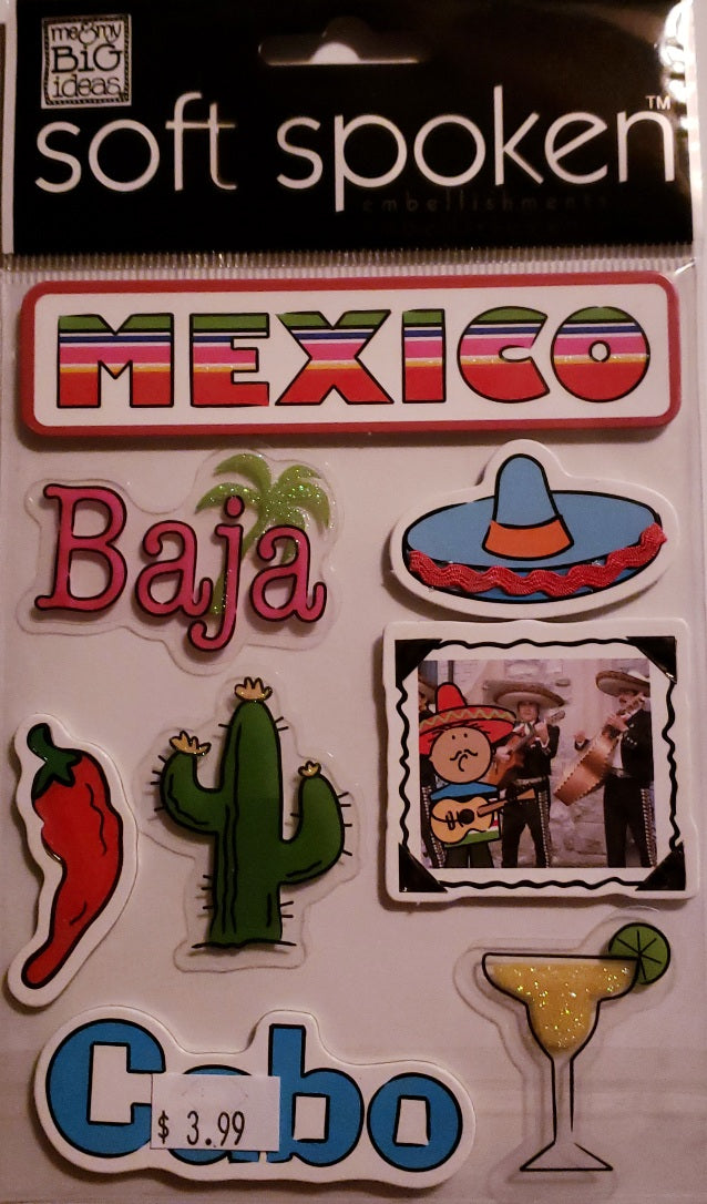 Me and my big ideas MAMBI - 1 dimensional sticker sheets - soft spoken Mexico