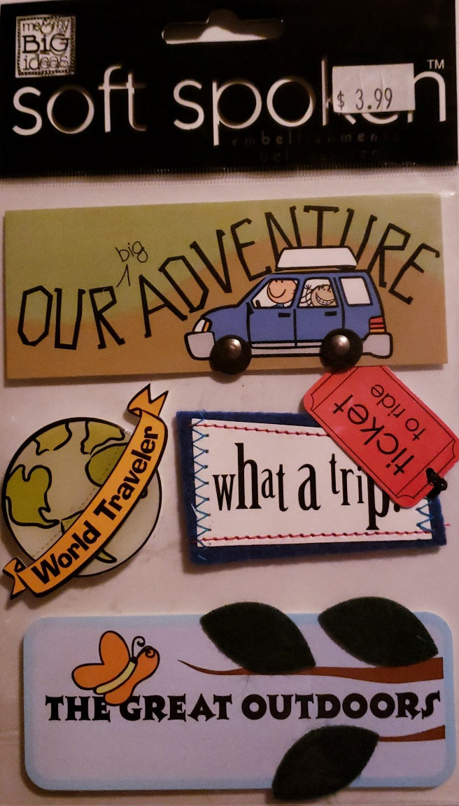 Me and my big ideas MAMBI - 1 dimensional sticker sheets - soft spoken A kids Vacation
