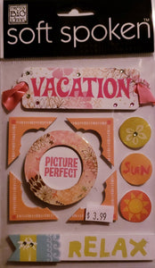Me and my big ideas MAMBI - 1 dimensional sticker sheets - soft spoken DP pictures perfect Vacation