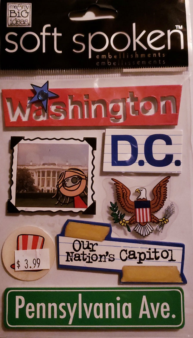 Me and my big ideas MAMBI - 1 dimensional sticker sheets - soft spoken Washington DC