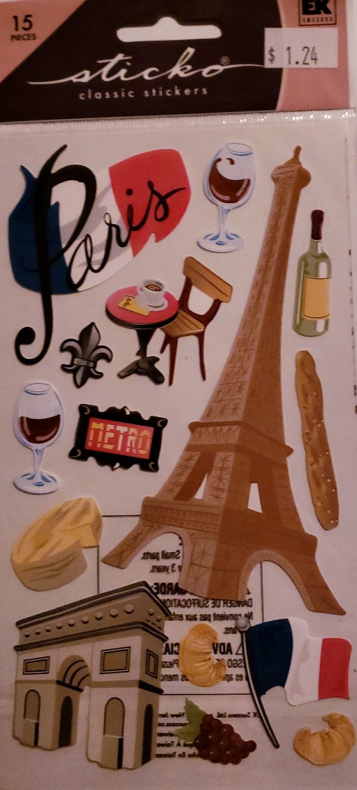 Sticko  - flat sticker sheets - Paris 2