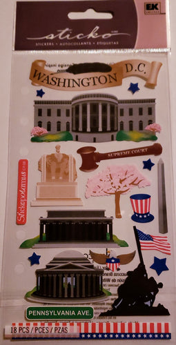 Sticko  - flat sticker sheets - Washington DC 2