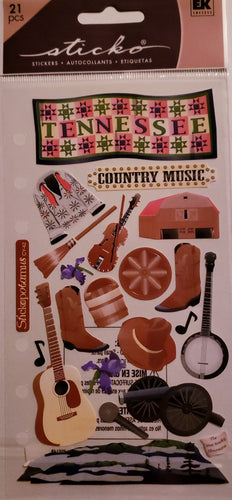 Sticko  - flat sticker sheets - Tennessee