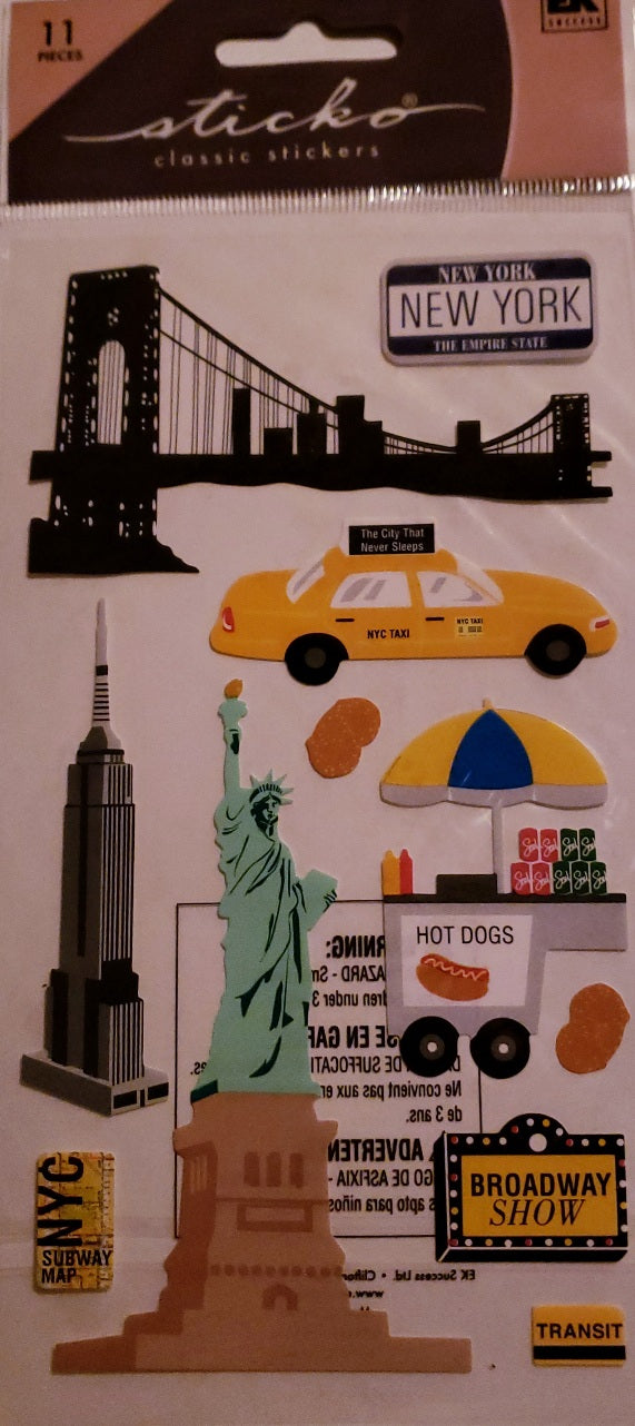 Sticko  - flat sticker sheets - New York 2