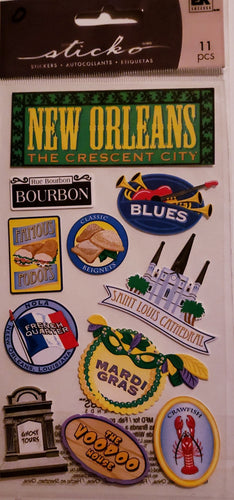 Sticko  - flat sticker sheets - New Orleans