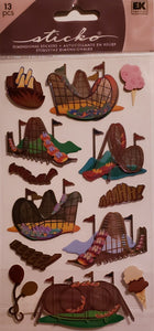 Sticko  - dimensional sticker sheets - roller coaster