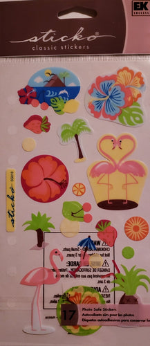 Sticko  - flat sticker sheets - summer in the tropics