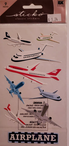 Sticko  - flat sticker sheets - airplanes