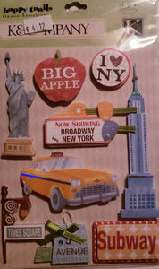 K and Company -  grand adhesions dimensional sticker - New York