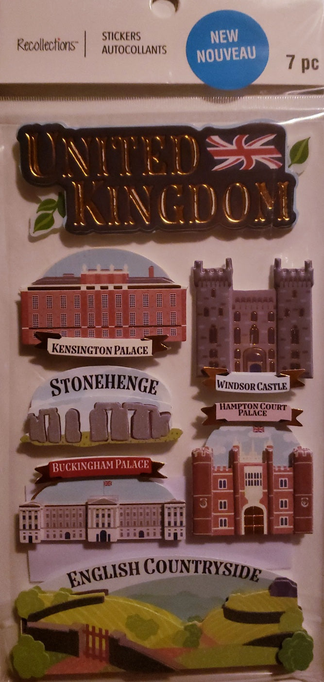 Recollections -  dimensional sticker - United Kingdom