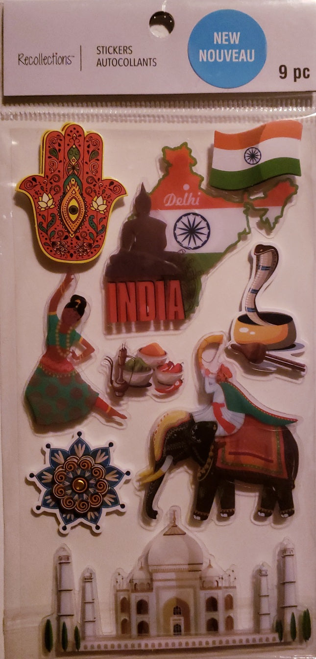 Recollections -  dimensional sticker - India