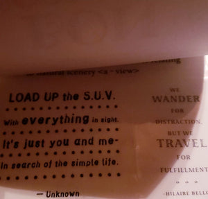 DCWV Die cuts with a view -  quotes sticker stack - vacation