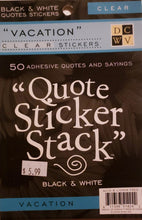 Load image into Gallery viewer, DCWV Die cuts with a view -  quotes sticker stack - vacation
