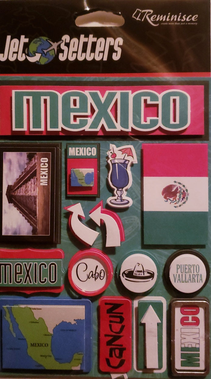 Reminisce -  dimensional sticker - Jet setters Mexico