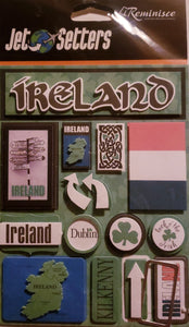 Reminisce -  dimensional sticker - Jet setters Ireland