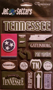 Reminisce -  dimensional sticker - Jet setters Tennessee