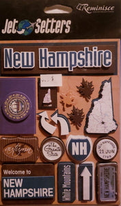 Reminisce -  dimensional sticker - Jet setters New Hampshire