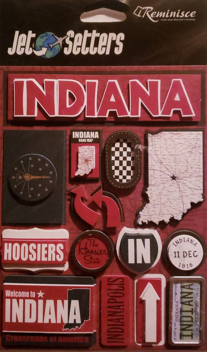 Reminisce -  dimensional sticker - Jet setters Illinois