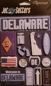 Reminisce -  dimensional sticker - Jet setters Delaware