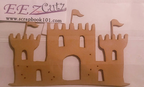 Eez cuts  - laser cut   -  sandcastle brown silhouette