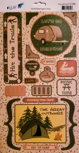 Moxxie - cardstock sticker sheet - roughing it